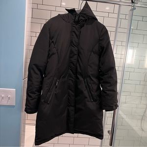 Sam Edelman Water Repellent Hooded Black Coat Large L